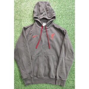 Nike Liverpool FC Club Fleece Men's Pullover Hoodie in Anthracite Size S